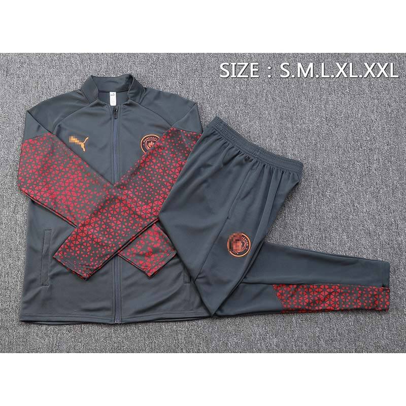 Chaqueta de Manchester City 2023/2024 Gris/Rojo